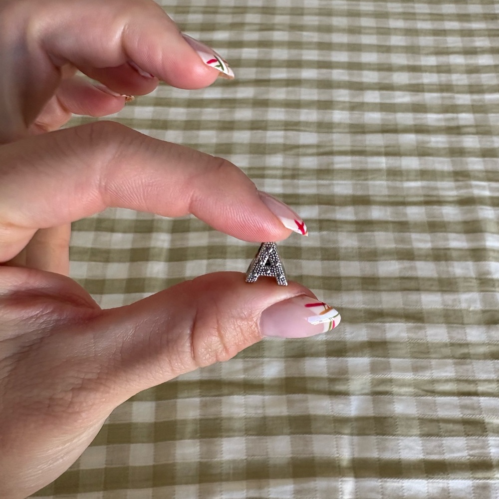 Pandora Silver Letter A Pendant